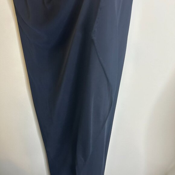 Vintage‎ Betsy & Adam Navy Blue Chiffon Prom Dress Sz 8 Formal Evening Gown - Picture 10 of 11